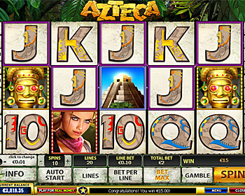 Azteca's new slots machine with Rome Casino