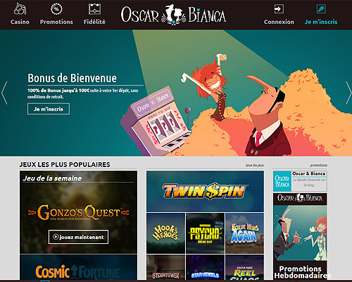 Jouer sur le casino en ligne sans téléchargement Oscar Bianca