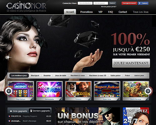Casino Noir Machines a sous en ligne sans téléchargement