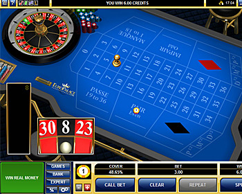 Play European Roulette with EuroPalace Casino