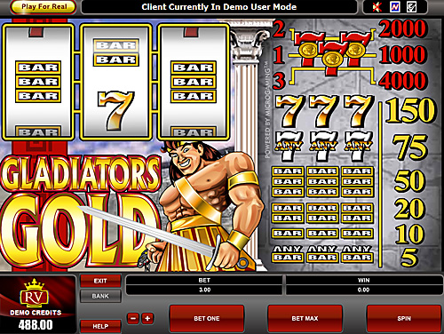 Gladiator Gold free flash slots machines