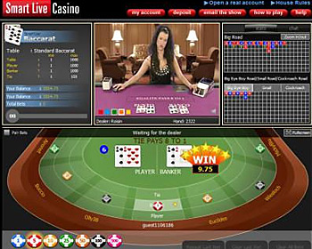 Play Online live baccarat