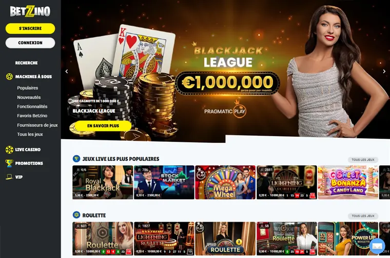 Betzino Casino en ligne 2024 : avis des joueurs, meilleurs jeux d'argent disponibles, jouer au casino Live