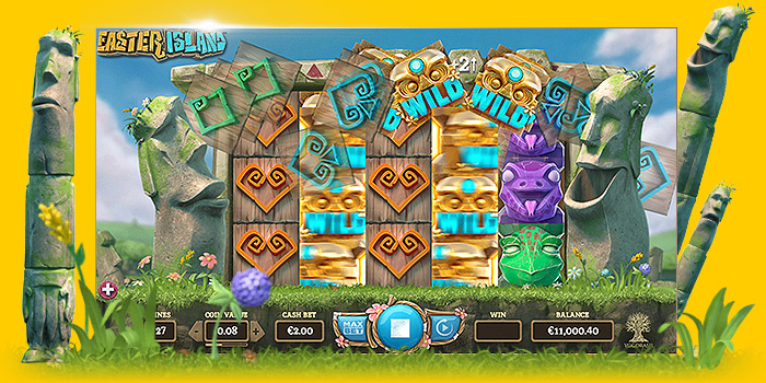 Machine à sous vidéo Yggdrasil Gaming : Easter Island