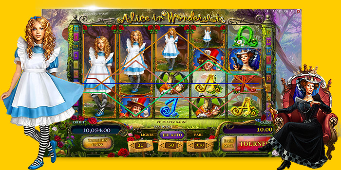 Jeu slot machine gratuit Alice in Wonderslots