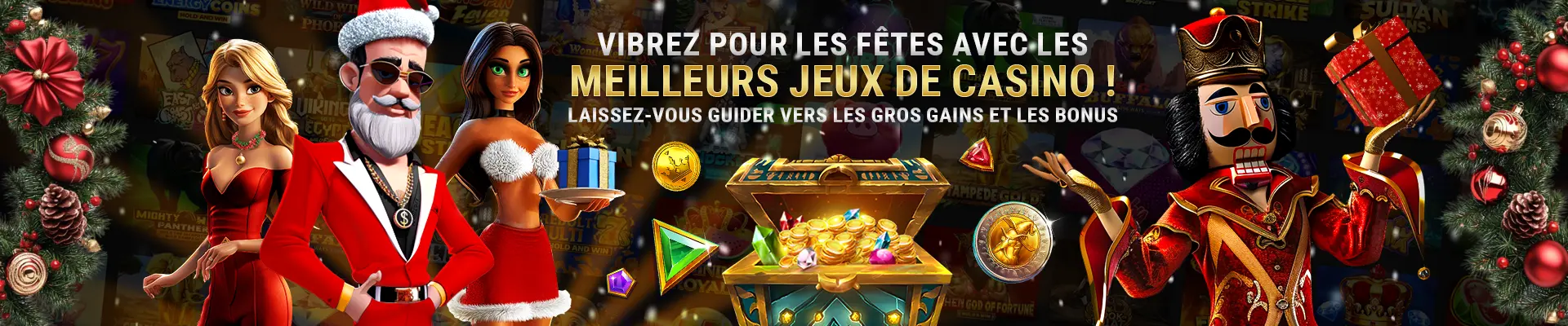 Meilleurs jeux de casino en ligne pour Noël sur le Casino Ben's !