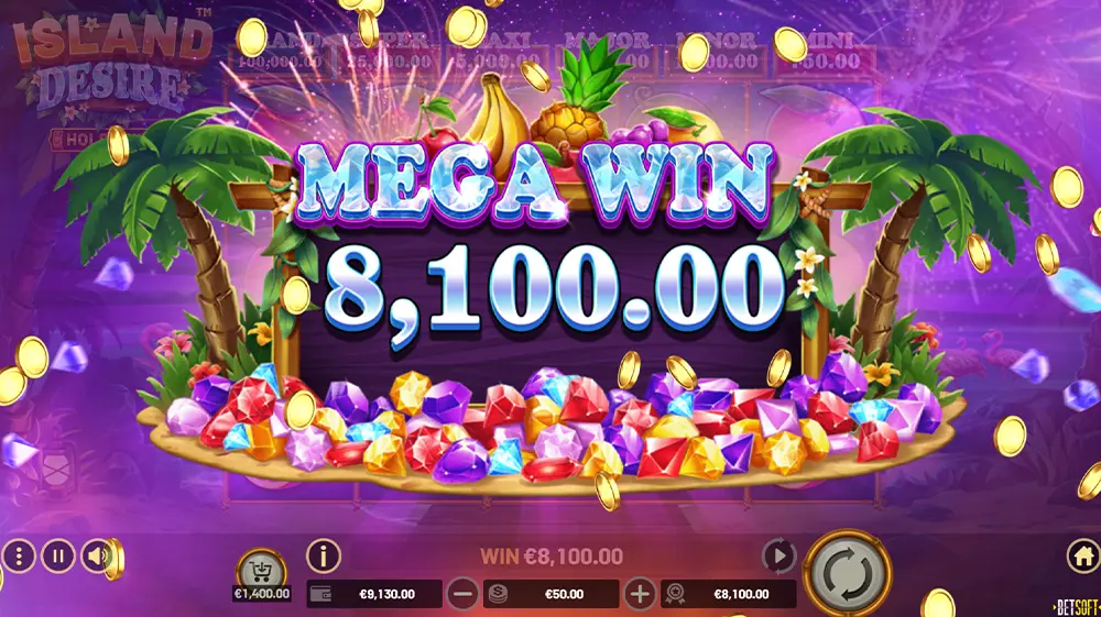 Gagner le jackpot sur la machine à sous Island Desire de Betsoft