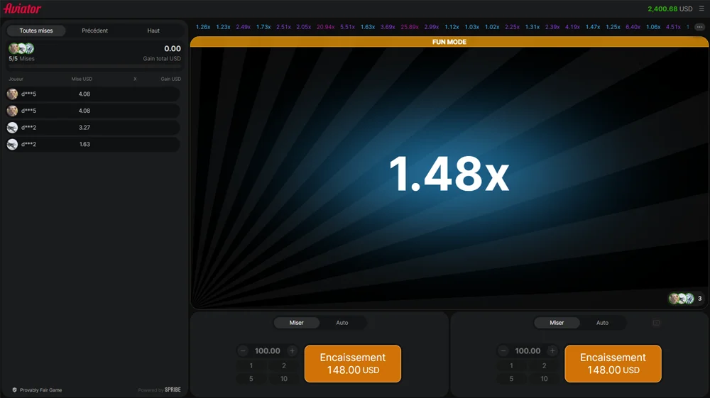 Aviator : mini-jeu casino en ligne