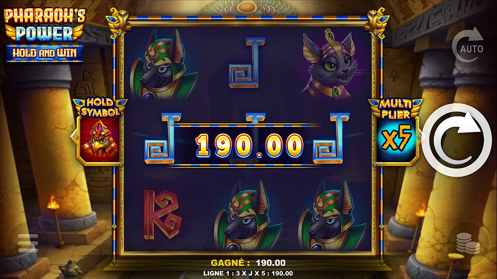 Jeu de casino en ligne Pharaoh's Power - Hold and Win