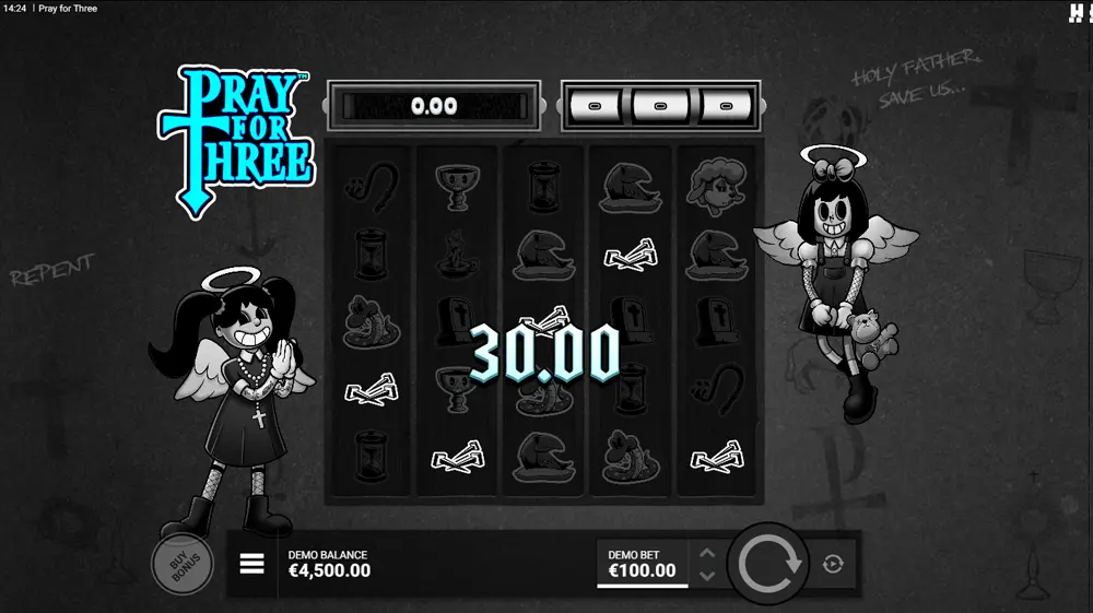 Jeu de casino en ligne Hacksaw Gaming Pray for Three