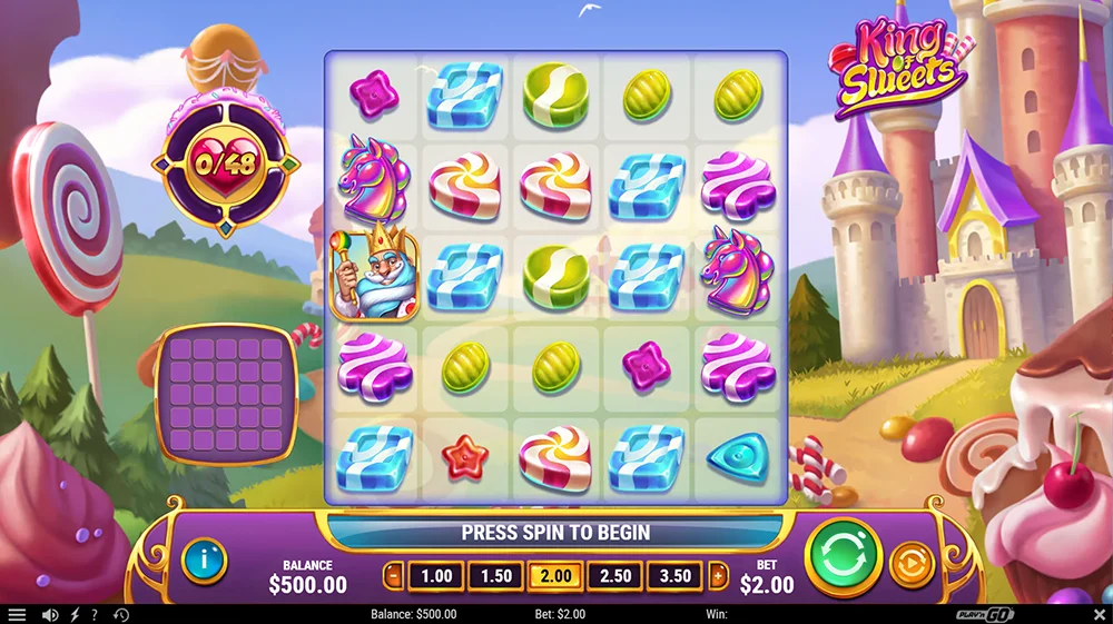 Gameplay de la machine à sous King of Sweets de Play'n Go