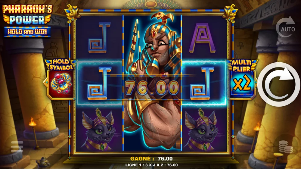 Jouer et gagner sur la machine à sous égyptienne Pharaoh's Power - Hold and Win