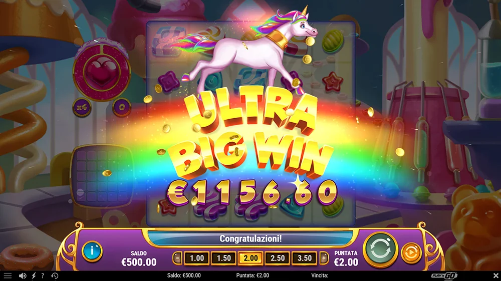 ULTRA BIG WIN, gros gains gagnés sur la machine à sous King of Sweets