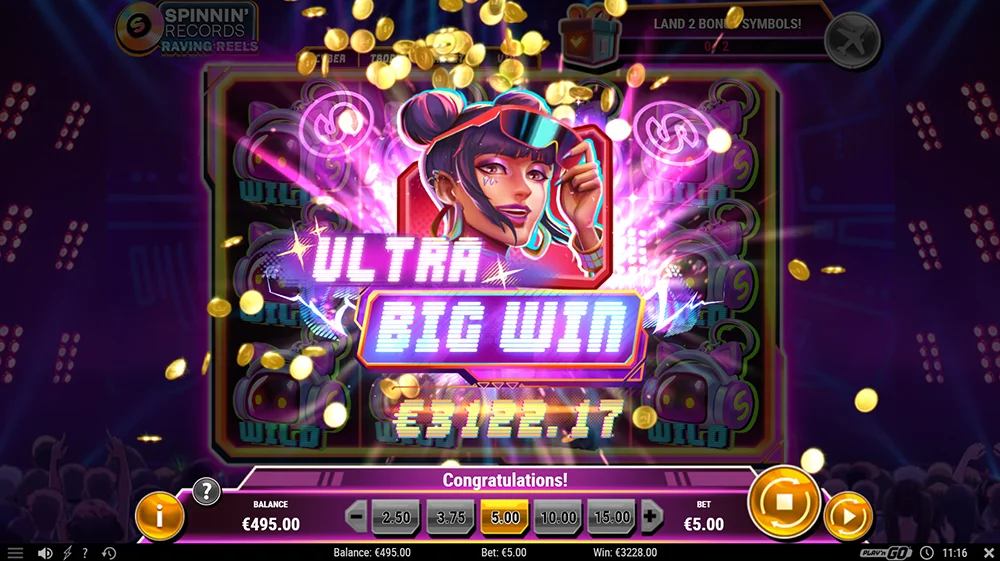 Bonus de gains et jackpot sur cette machine à sous Play'n Go