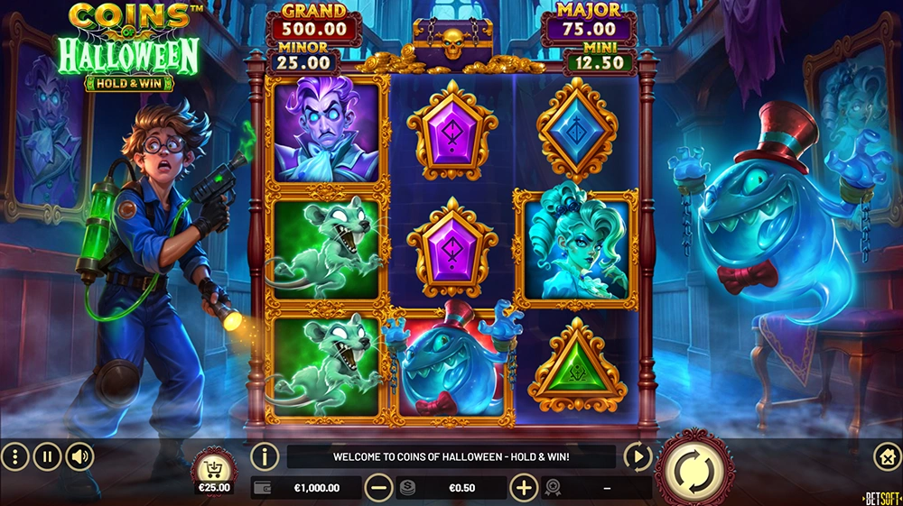 Gameplay jeu et gains machine à sous Coins of Halloween
