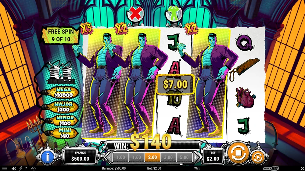 Lab of Madness - It's A Wild, gameplay d'une partie sur cette machine à sous Play'n Go