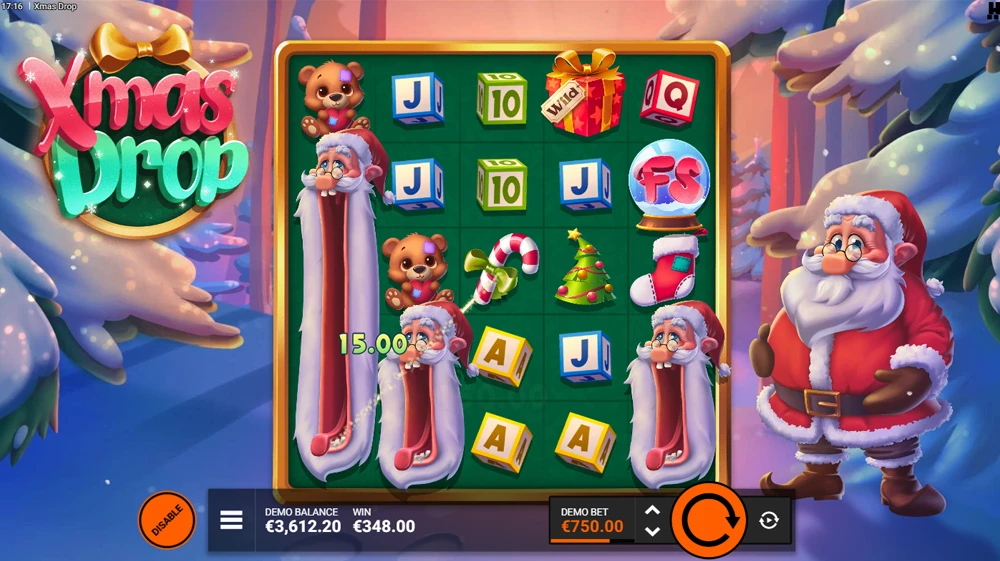 Machine à sous Noël Hacksaw Gaming Bonus