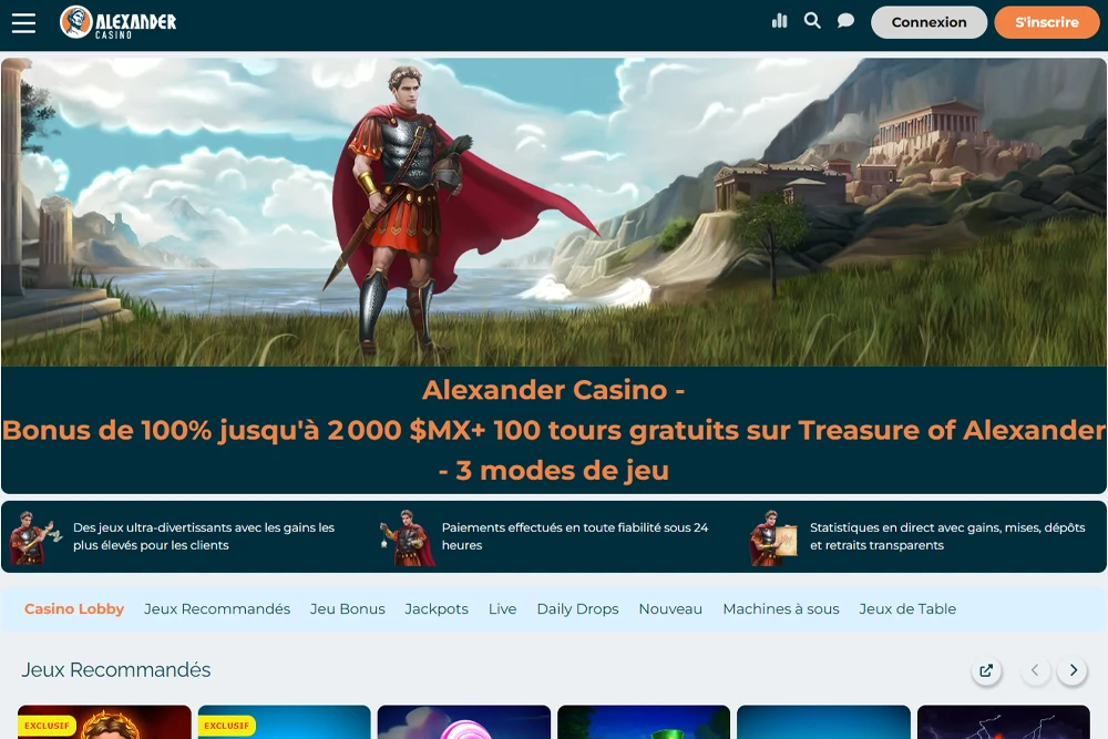 Lobby d'accueil du Casino Alexander