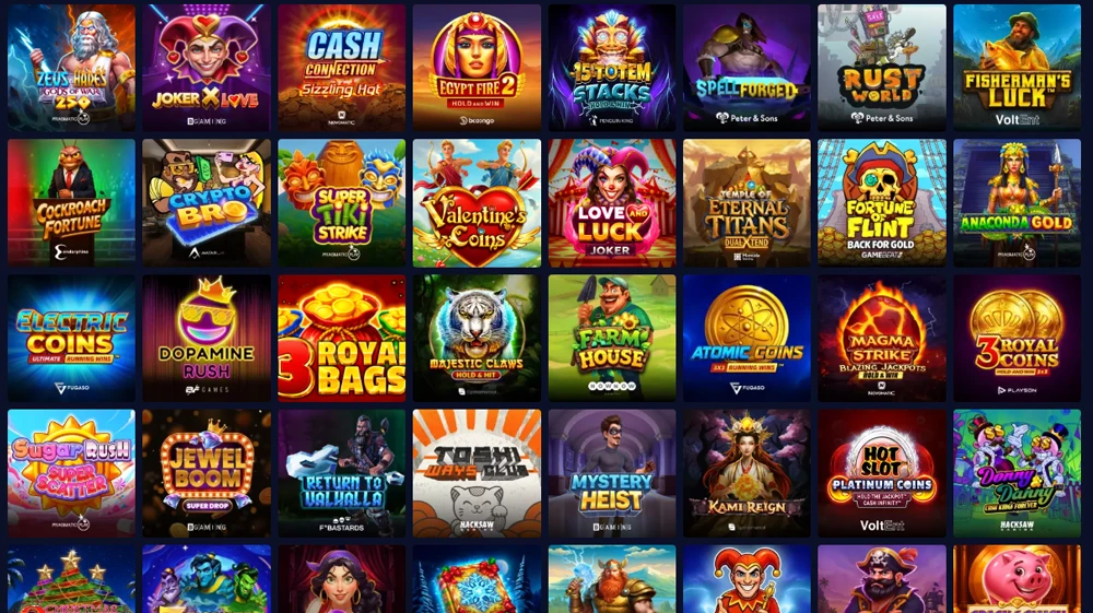 Les nombreuses machines à sous du Casino Betory