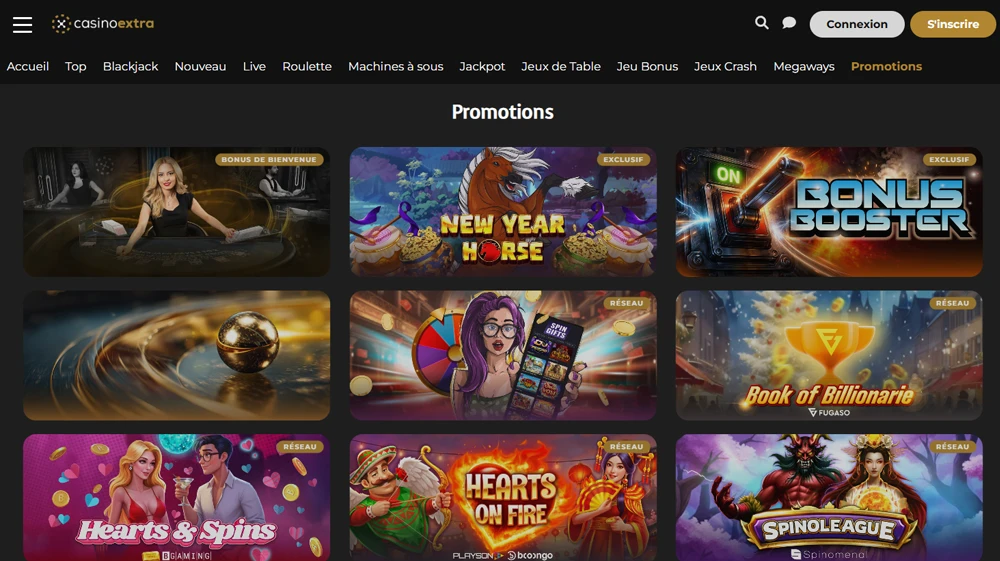Promotions & Bonus du Casino Extra 2026
